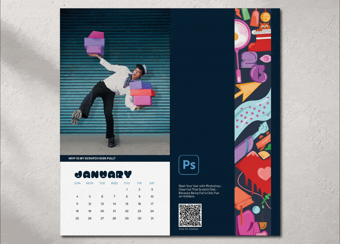 Creative Errors 2026 animated calendar