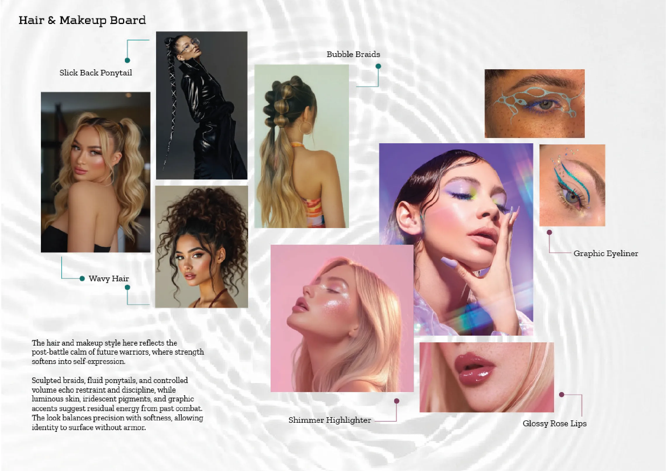 Hair and makeup direction